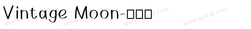 Vintage Moon字体转换